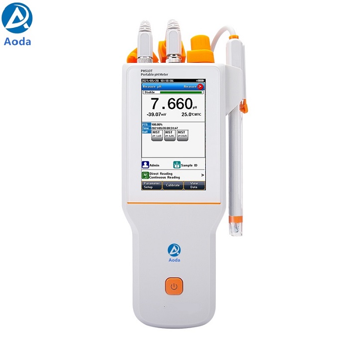 Aoda PH510T High precision accurate touch screen portable pH meters