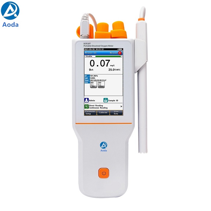 Aoda DO510T Portable Touch screen Polarographic Dissolved oxygen meter