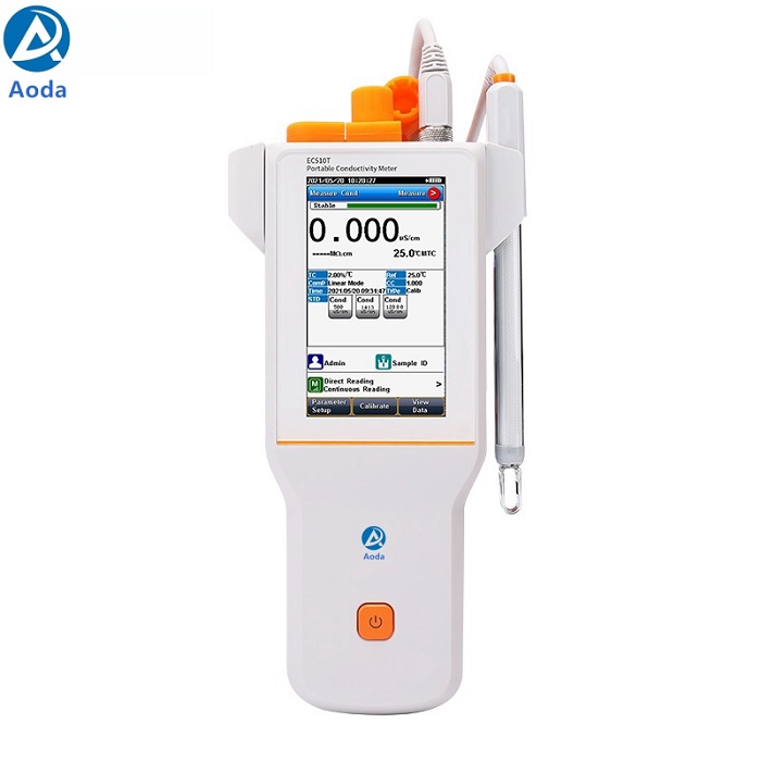 Aoda EC510T 0.000 μS/cm to 3000 mS/cm Portable atc EC Meter