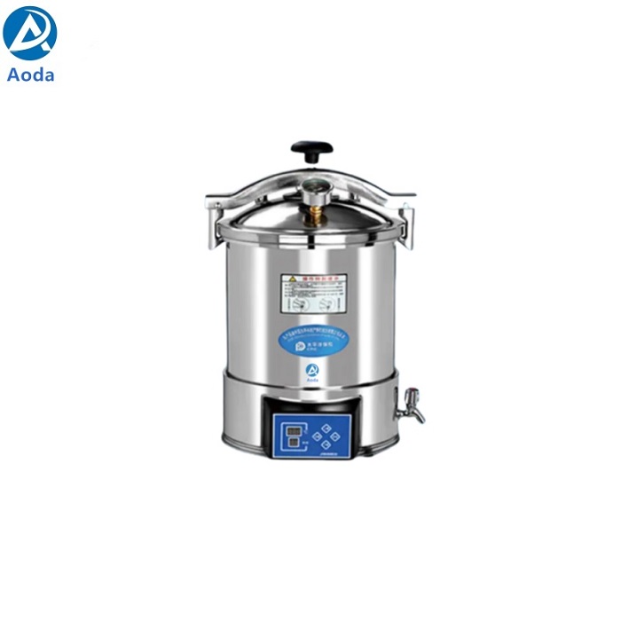 Aoda 18L 24L Portable small Electric heated high pressure steam sterilizer