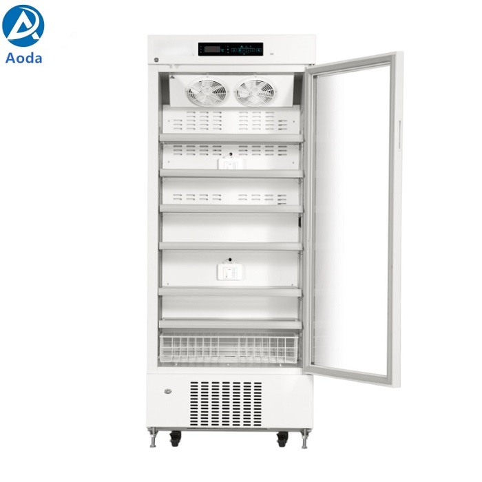 Single Glass Door Medical Pharmacy Refrigerator